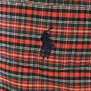 Ralph Lauren Lowell Sport Long Sleeve Button Up Mens Medium Polo Shirt Red Plaid